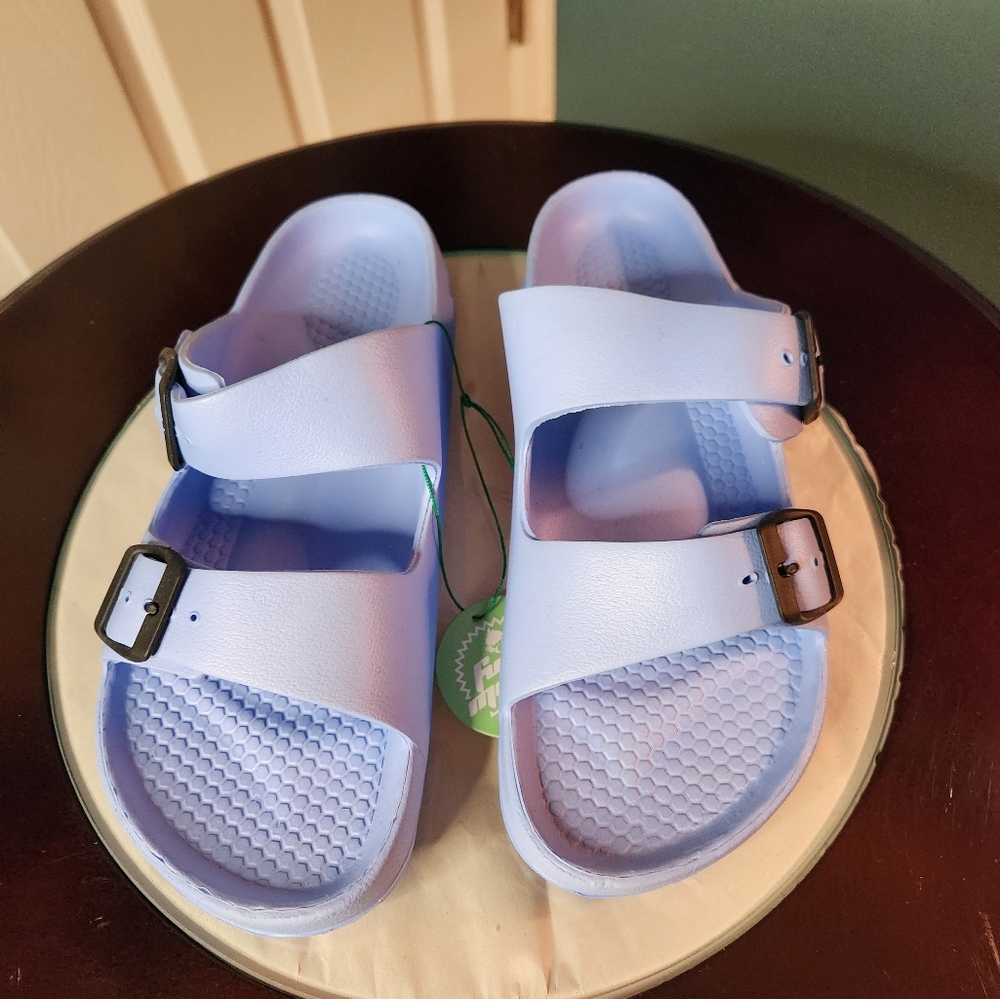 Funky Monkey Eva Flip Flops Sky Blue sz 9.5
